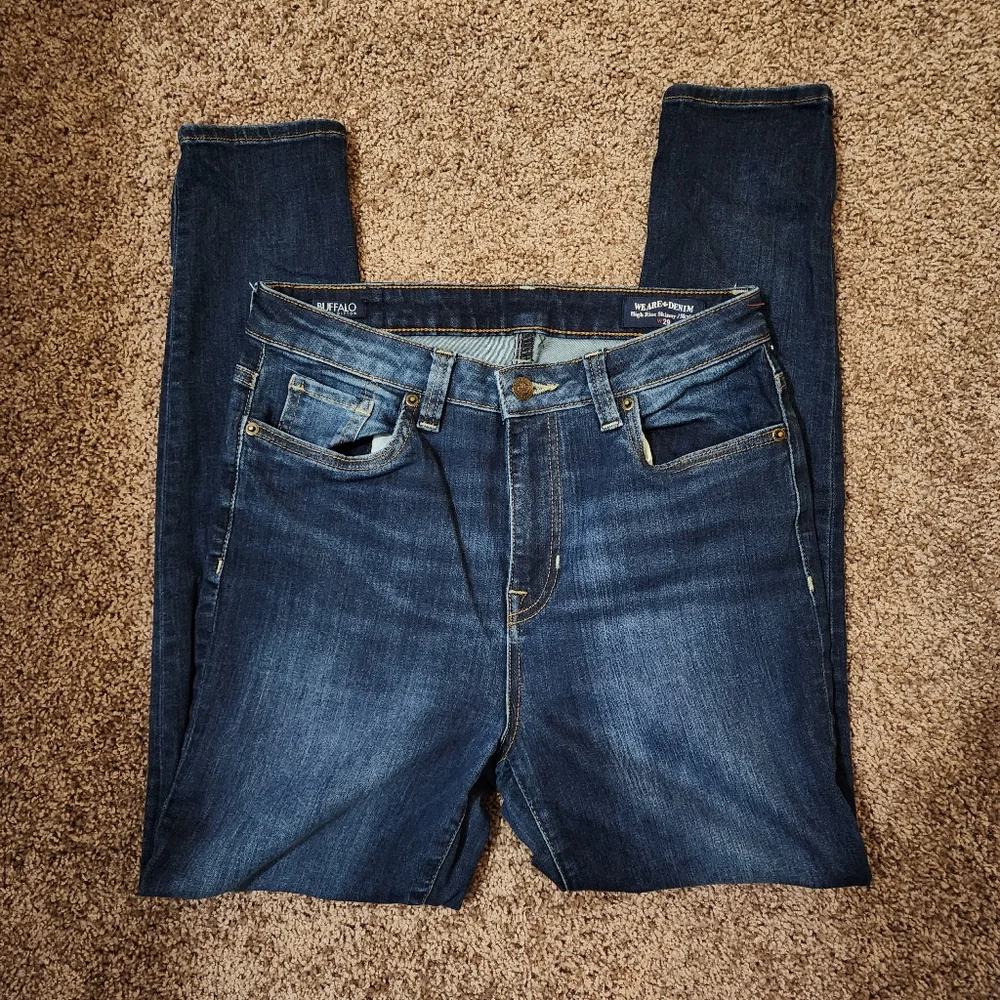 Buffalo Jeans Skylar Skinny High-Rise Blue Dark Wash 29 - Picture 5 of 9